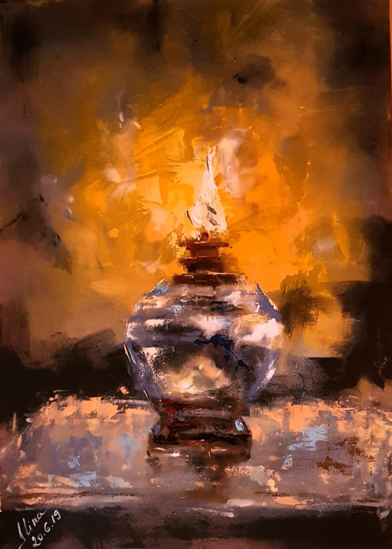 ArteDiAlina.com painting: and there was light